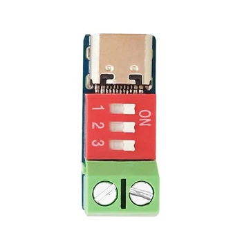 Триггер быстрой зарядки Type-C PD QC 5-20В, Dial-код, до 100Вт, CH224K