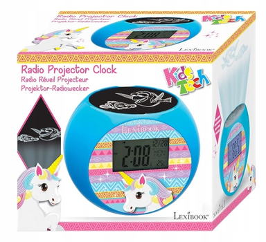 Radiobudzik biurkowy Lexibook RL975UNI Jednorożec z projektorem (3380743075808)