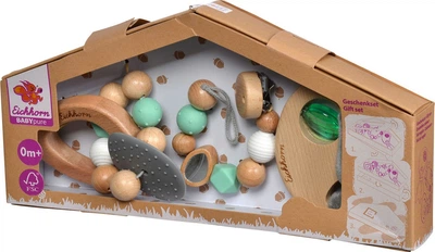 Zestaw zabawek dla niemowląt Eichhorn Baby Pure Gift drewniany 3 szt 100005735 (4003046006421)