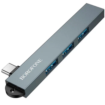 HUB BOROFONE FH1A (Type C to USB 2.0 × 3 + USB 3.0)