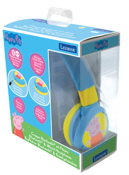 Słuchawki Lexibook HPBT010PP Świnka Peppa 2 w 1 (3380743093079)