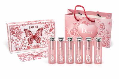 Набор Помад для губ Dior (Диор) Rouge Dior 5 × 1,6 г оттенки 001 Pink, 004 Coral, 007 Raspberry, 012 Rosewood, 015 Cherry