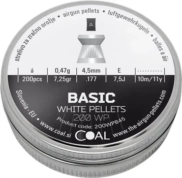 Пули Coal Basic 4,50 мм 0,47 г 200 шт