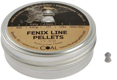 Пули Coal Fenix Line 4,50 мм 0,62 г 450 шт
