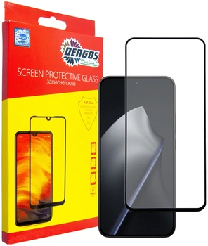 Защитное стекло для смартфона Xiaomi 15T/15T Pro 5G DENGOS Black (TGFG-430)