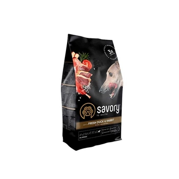Корм сухой Savory Adult All Breeds 76 in Fresh Duck and Rabbit для собак всех пород со свежей уткой и кроликом 1 кг