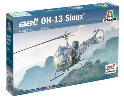 Збірна модель 1:48 транспортно-оглядовий вертоліт OH-13 Sioux Italeri 2820