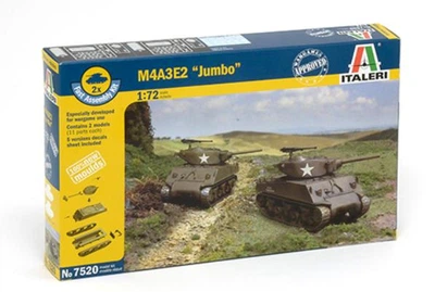 Збірна модель 1:72 комплект з двох моделей M4A3E2 Sherman Jumbo Italeri 7520