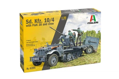 Збірна модель 1:35 тягач SD.KFZ.10/4 з FLAK 30 з екіпажем Italeri 6395