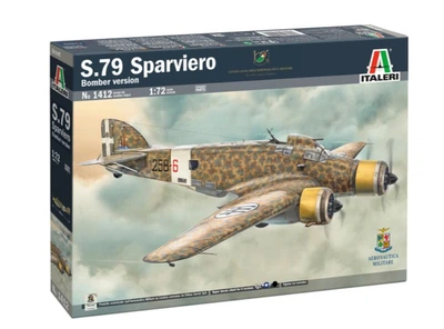 Збірна модель 1:72 бомбардувальник SM79 Sparviero Italeri 1412