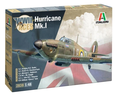Збірна модель 1:48 літак Hurricane Mk.l aces Italeri 2838