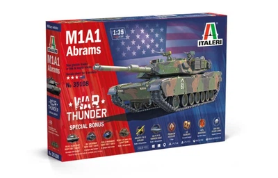 Збірна модель 1:35 танк M1A1 Abrams - WAR THUNDER Italeri 35108