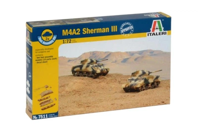 Збірна модель 1:72 танки M4A2 Sherman III комплект з двох штук Italeri 7511