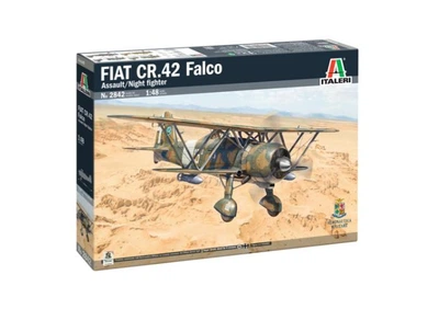 Збірна модель 1:48 біплан FIAT CR.42 Falco Assault/Night Fighter Italeri 2842