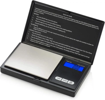 Весы ювелирные карманные Smart Weigh (100г / 0.01г), Высокоточные, Черные