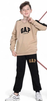Костюм на мальчика Gap 134 см бежево-черный