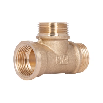Трійник латунний Thermo Alliance Standart 3/4" (В×Н×Н), PN25