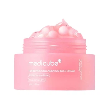 Укрепляющий капсульный крем с ПДРН и пептидами Medicube PDRN Pink Collagen Capsule Cream 55 мл