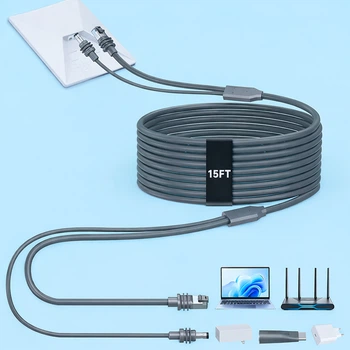 Кабель 2в1 Интернет адаптер + питание DC/USB-C для Starlink Mini