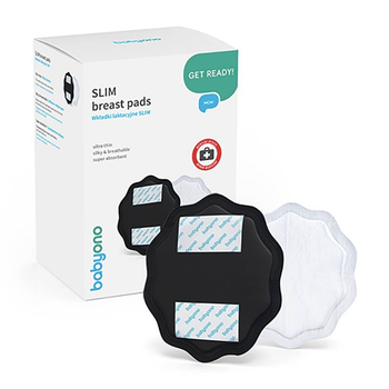 Вкладки лактаційні для мам, що годують Babyono "Natural nursing" 24 шт Чорний
