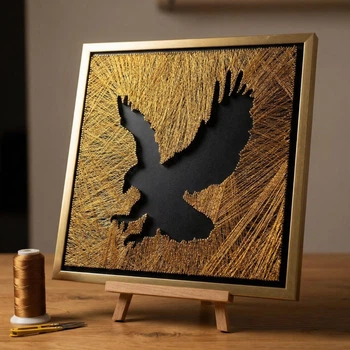 Набір для творчості та рукоділля String Art «Eagle 50х50» EX-010 Art Millennium