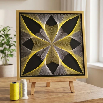 Набір для творчості та рукоділля String Art «Geometry 50х50» EX-003 Art Millennium