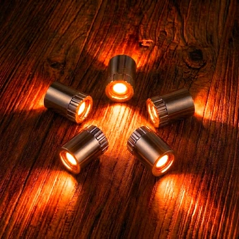 Міні LED ліхтарики для рукоділля та декору DIY Craft Party Decor 5 штук Orange