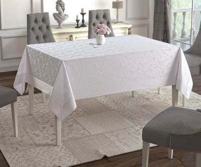 Скатерть Jackline. Flower White 9952-9-160х220 см