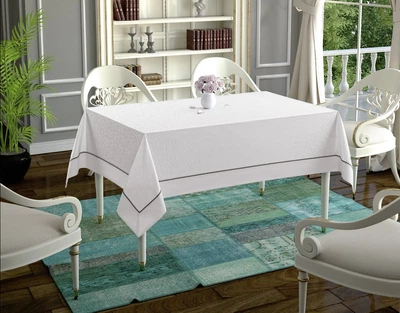 Скатерть Тabe. Daisy Collection Beyaz-160х220 см