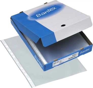 Zestaw koszulek Bantex A4 0.09 mm 100 szt Transparent 400075075 (5702230013946)
