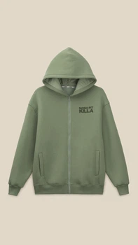 Толстовка з принтом чоловіча LAWA P-MT02307 3XL Оливковий shop (2000999389054)