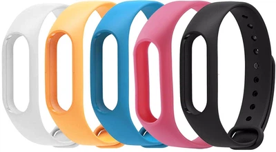 Набір ремінців MRK V2 для Xiaomi Mi Band 2 OLED 5 шт Black/Pink/Blue/Orange/White (mrk7350)