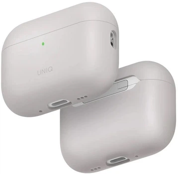 Чехол Uniq Lino для AirPods Pro 3 gen Silicone Серый Uniq-AIRPODSPRO3-LINOCHRGRY 8886463696866