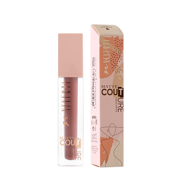 Помада для губ матова Neverti MATTE COUTURE LIQUID (NP804), 111 Orchid Desire Кавова