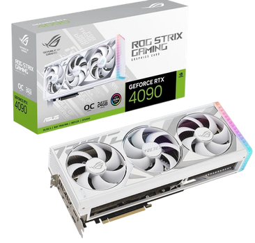 Видеокарта GeForce RTX 4090 24GB Asus ROG Strix Gaming OC White (ROG-STRIX-RTX4090-O24G-WHITE) Б/У