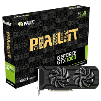 Відеокарта GeForce GTX 1060 6GB Palit Dual (NE51060015J9-1061D) Б/В