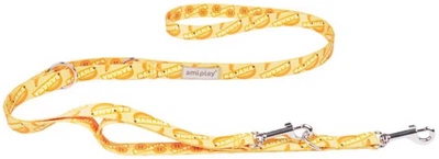 Регульований повідець для собак Amiplay BeHappy 7 в 1 L 1–2 м Банан (5907563282087)