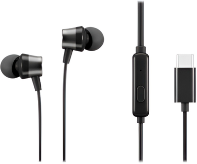 Навушники Lenovo 300 USB-C Wired In-Ear Black (4XD1J77351)
