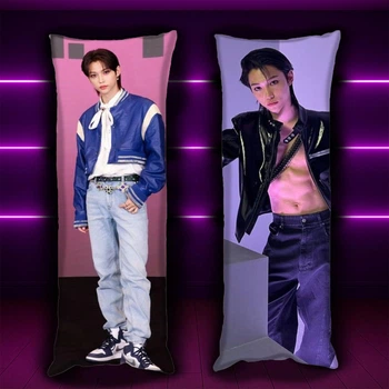 Подушка VIVA Дакимакура Ли Феликс Felix Stray Kids 150х50см с наволочкой двусторонняя ( 0163310)