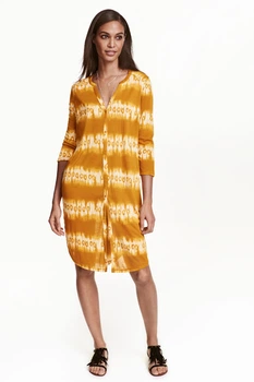 Туніка H&M жовтий в візерунки RNHAF535 XS