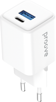 Мережевий зарядний пристрій Proove Pocket GaN 30W (Type-C + USB) White (POCKET GAN 30W WH)