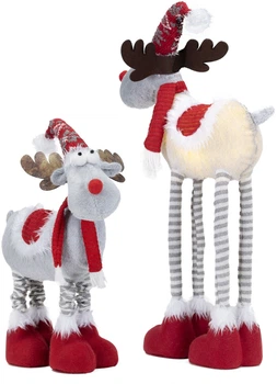 Figurka renifer Springos CA1249 z teleskopowymi nóżkami 52-68 cm (5907719462547)