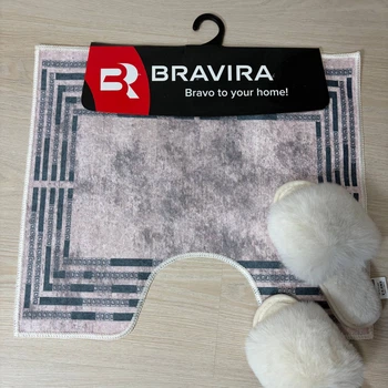 Коврик под унитаз TM Bravira серия Digital Velvet 50х60см R114 BR-R114_50x60_U