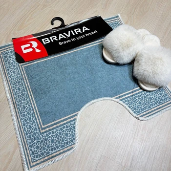 Коврик под унитаз TM Bravira серия Digital Velvet 50х60см D141 BR-D141_50x60_U