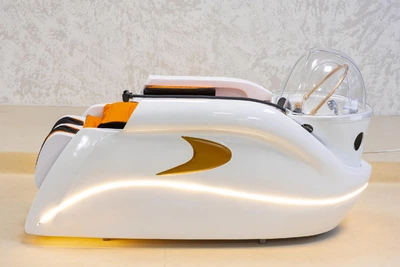 Масажна СПА кушетка з фумігатором Head SPA White