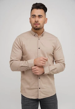 Джинсова сорочка Trend Collection 18306 бежевий (VIZON) M