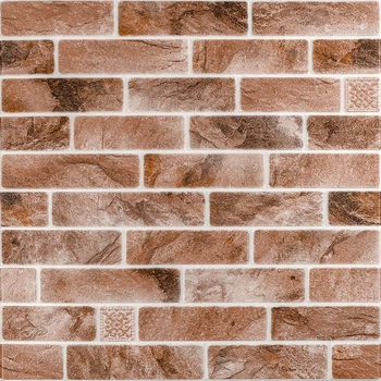 Панель стінова 670*680cm*4mm клінкер піщано-коричневий (D) 3DPanda-2004