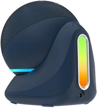 Батарейная база Fanxoo ED4 10000 мАч для Echo Dot 4-го поколения, портативный аккумулятор Alexa 4-го поколения (синий)