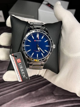 Мужские часы Curren 8452 серый-синий