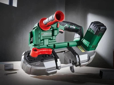 Акумуляторна стрічкова пила для металу Parkside PMBA 20 A1